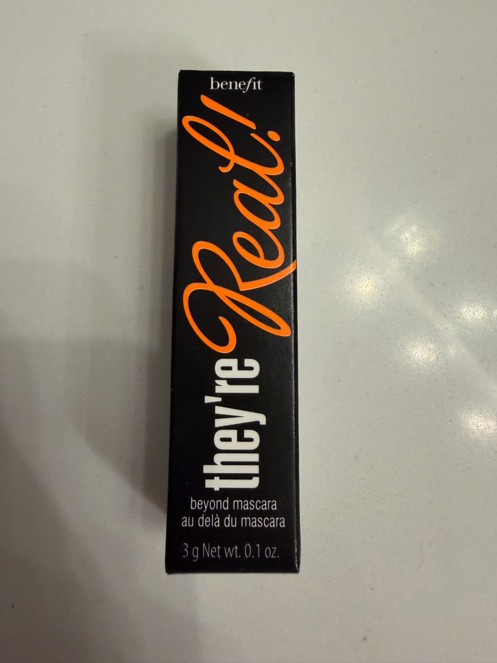 Benefit They're Real! Mascara Box - Black with Orange Script